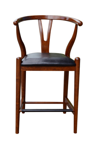 Boraam 24" Wishbone Counter Stool (Cherry, Cappuccino & Walnut)