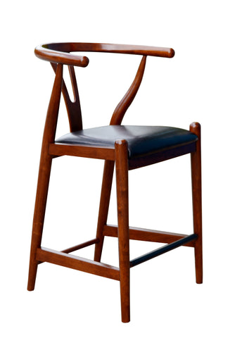 Boraam 24" Wishbone Counter Stool (Cherry, Cappuccino & Walnut)