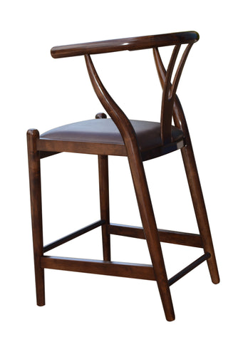 Boraam 24" Wishbone Counter Stool (Cherry, Cappuccino & Walnut)