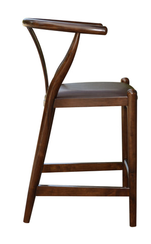 Boraam 24" Wishbone Counter Stool (Cherry, Cappuccino & Walnut)