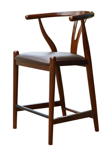 Boraam 24" Wishbone Counter Stool (Cherry, Cappuccino & Walnut)