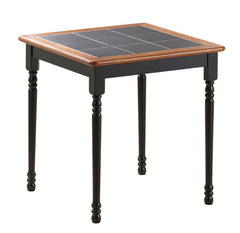 Boraam 30"x30" Square Tile Top Table (Black/Cherry & White/Natural)