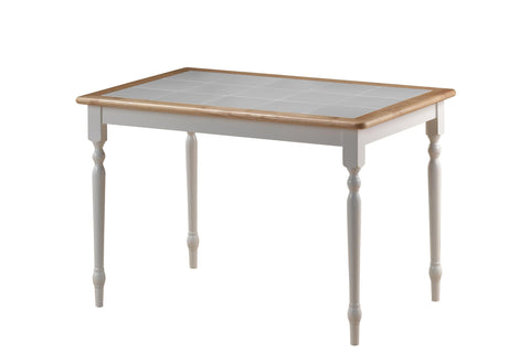 Boraam 30"x45" Tile Top Table (Black/Cherry & White/Natural)