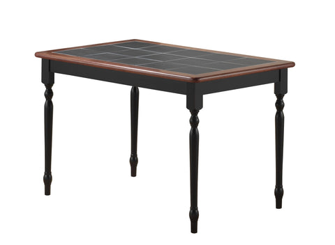 Boraam 30"x45" Tile Top Table (Black/Cherry & White/Natural)