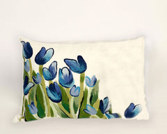 Trans Ocean Visions II Collection 4134/03 ALLOVER TULIPS BLUE