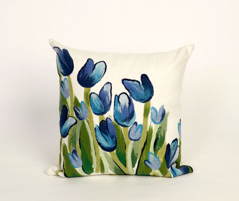 Trans Ocean Visions II Collection 4134/03 ALLOVER TULIPS BLUE