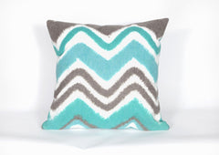 Trans Ocean Visions III Collection 4167/04 ZIGZAG IKAT TURQUOISE