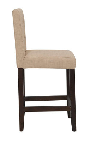 Boraam 24" Lyon Parson Counterstool set of 2 (Black, Brown, Khaki & White)