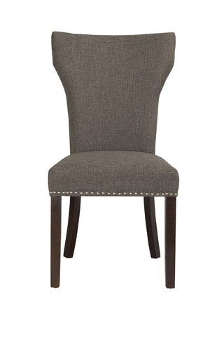 Boraam Monaco Parson Dining Chair set of 2 (Oatmeal, Steel-Gray & White-Sand)