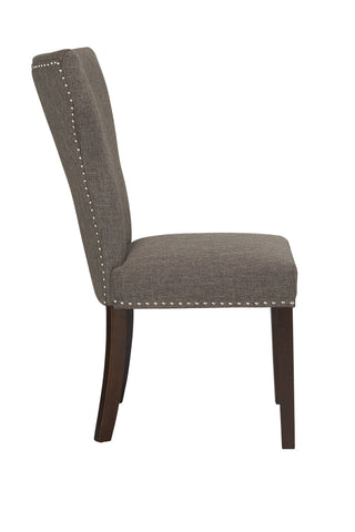 Boraam Monaco Parson Dining Chair set of 2 (Oatmeal, Steel-Gray & White-Sand)