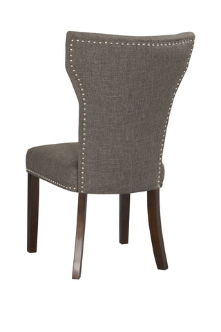 Boraam Monaco Parson Dining Chair set of 2 (Oatmeal, Steel-Gray & White-Sand)