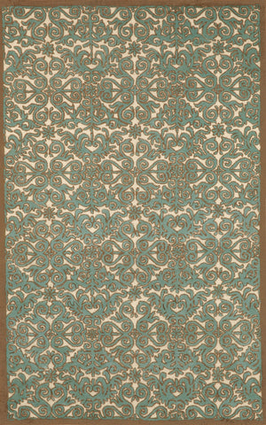 Trans Ocean Antigua Collection 8515/04 SCROLL AQUA