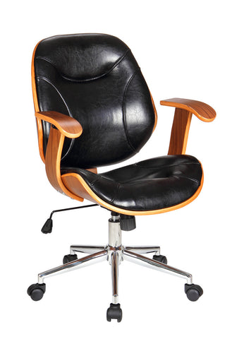 Boraam Rigdom Desk Chair (Black & Brown)