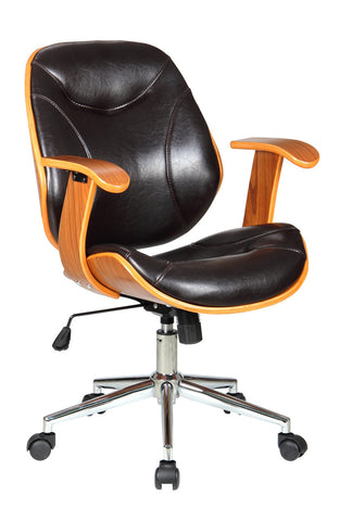 Boraam Rigdom Desk Chair (Black & Brown)