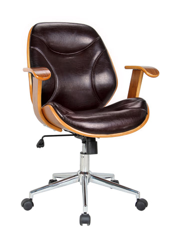 Boraam Rigdom Desk Chair (Black & Brown)