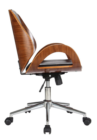 Boraam Riko Desk Chair (Black & Brown)