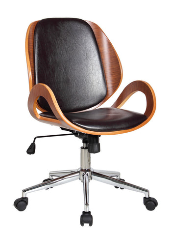 Boraam Riko Desk Chair (Black & Brown)