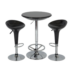 Boraam 3pc Adjustable Luna Pub Set (Black, Red & White)
