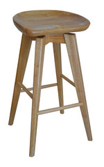 Boraam 24" Bali Swivel Stool (Walnut & Natural)