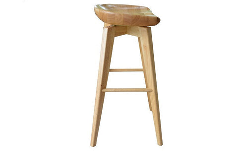Boraam 24" Bali Swivel Stool (Walnut & Natural)