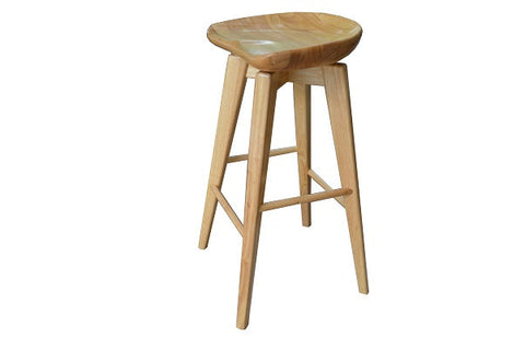 Boraam 24" Bali Swivel Stool (Walnut & Natural)