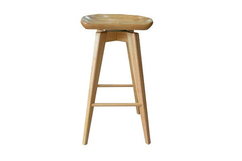 Boraam 24" Bali Swivel Stool (Walnut & Natural)