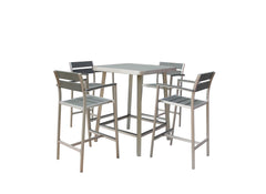 Boraam Polylumber 5pc Canaria Pub Set (Gray Stain Polylumber)