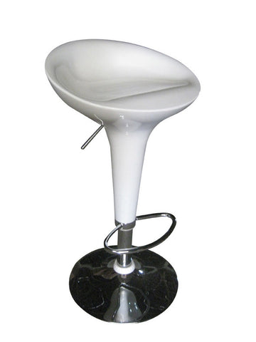 Boraam ABS Scoop Stool Set of 2 (Black, Red & White)