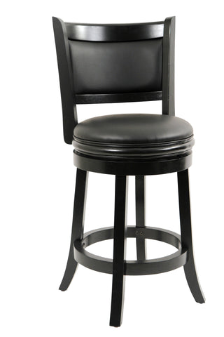 Boraam 24" Augusta Swivel Stool (Black, Cappuccino & Cherry)
