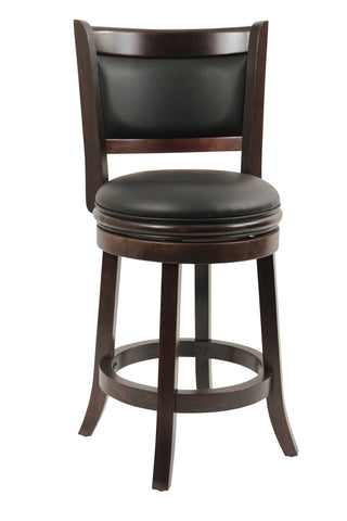 Boraam 24" Augusta Swivel Stool (Black, Cappuccino & Cherry)
