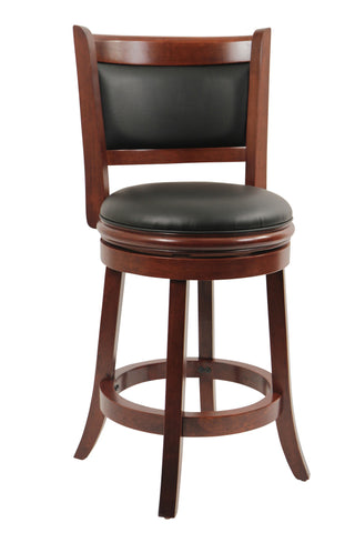 Boraam 24" Augusta Swivel Stool (Black, Cappuccino & Cherry)