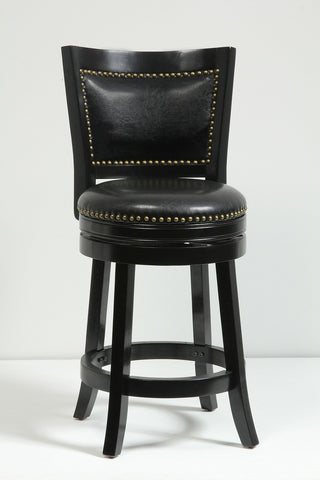 Boraam 24" Bristol Swivel Stool (White, Black, Cappuccino & Cherry)