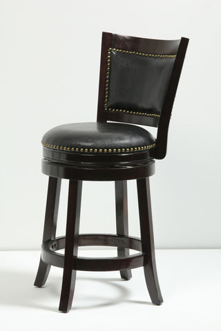 Boraam 24" Bristol Swivel Stool (White, Black, Cappuccino & Cherry)