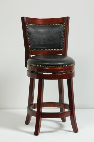 Boraam 24" Bristol Swivel Stool (White, Black, Cappuccino & Cherry)