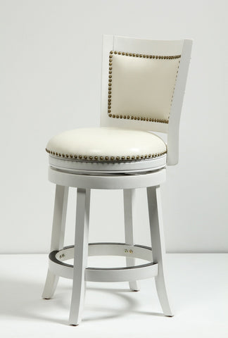 Boraam 29" Bristol Swivel Stool (White, Black, Cappuccino & Cherry)
