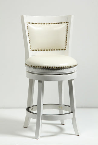Boraam 29" Bristol Swivel Stool (White, Black, Cappuccino & Cherry)