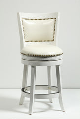 Boraam 24" Bristol Swivel Stool (White, Black, Cappuccino & Cherry)