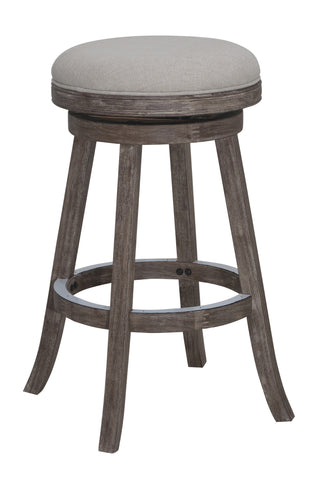 Boraam 29" Fenton Counter Stool Driftwood Gray Wire-brush and Ivory