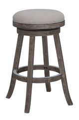 Boraam 29" Fenton Counter Stool Driftwood Gray Wire-brush and Ivory