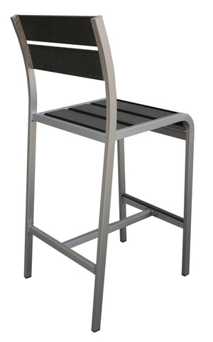 Boraam Fresca Polylumber 29in Barstool set of 2  (Gray Stain Polylumber)