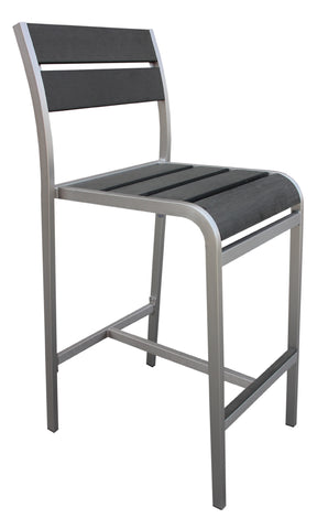 Boraam Fresca Polylumber 29in Barstool set of 2  (Gray Stain Polylumber)