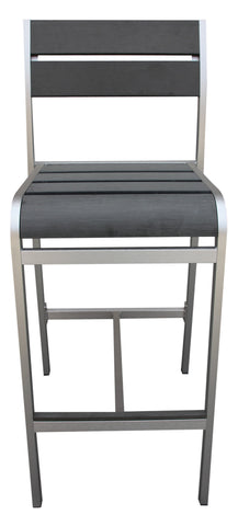Boraam Fresca Polylumber 29in Barstool set of 2  (Gray Stain Polylumber)