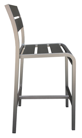 Boraam Fresca Polylumber 29in Barstool set of 2  (Gray Stain Polylumber)