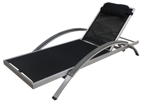 Boraam Fresca Outdoor Lounge Chair (Black & White)