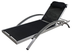 Boraam Fresca Outdoor Lounge Chair (Black & White)