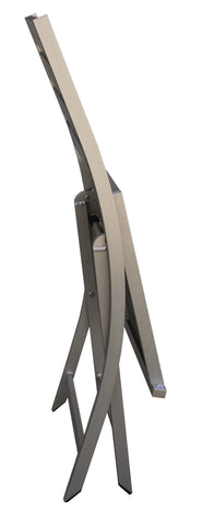 Boraam Fresca Polylumber Folding Chairs set of 2 (Gray Stain Polylumber)