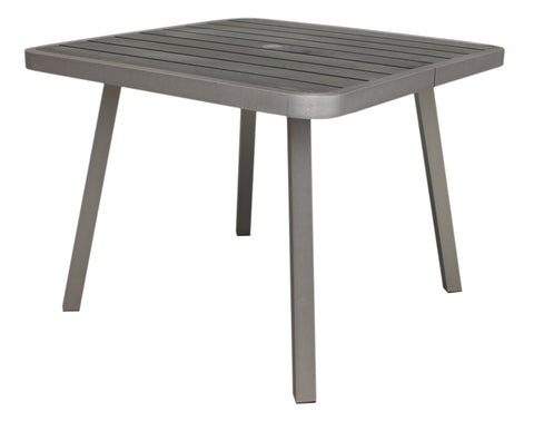 Boraam Fresca Square Polylumber Dining Table (Gray Stain Polylumber)