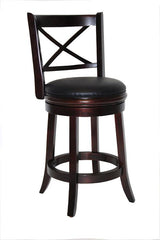 Boraam 24" Georgia Swivel Stool (Cappuccino & Cherry)