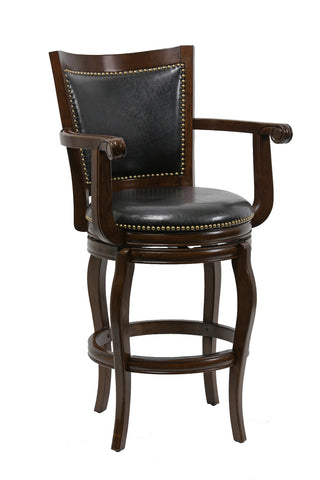 Boraam 29" Jones Memory Swivel Stool (Black, Cappuccino & Cherry)