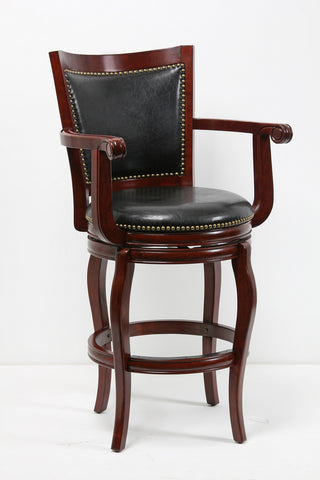 Boraam 29" Jones Memory Swivel Stool (Black, Cappuccino & Cherry)